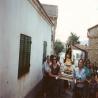 Procesión de las fiestas 1, mujeres llevando a la virgen